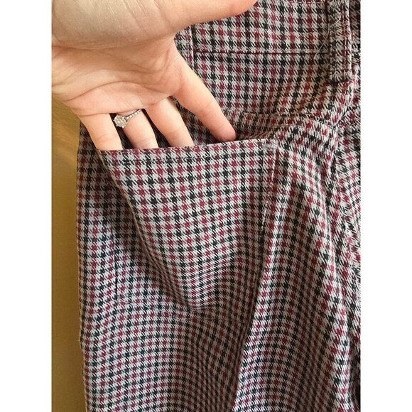 Vintage Levi's STA-PREST red and black Houndstooth size 28 - Picture 5 of 12